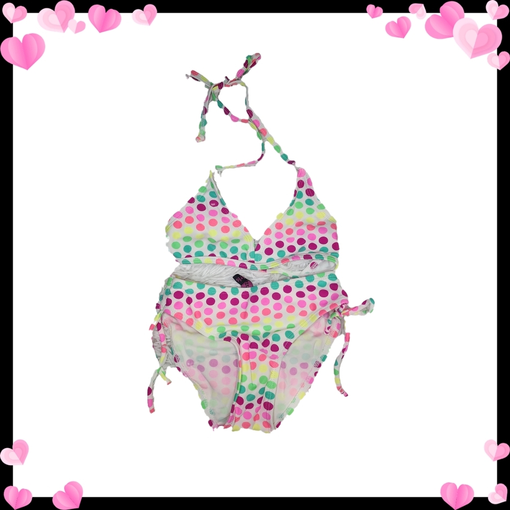 💕3/$15💕White Polka Dot Bikini